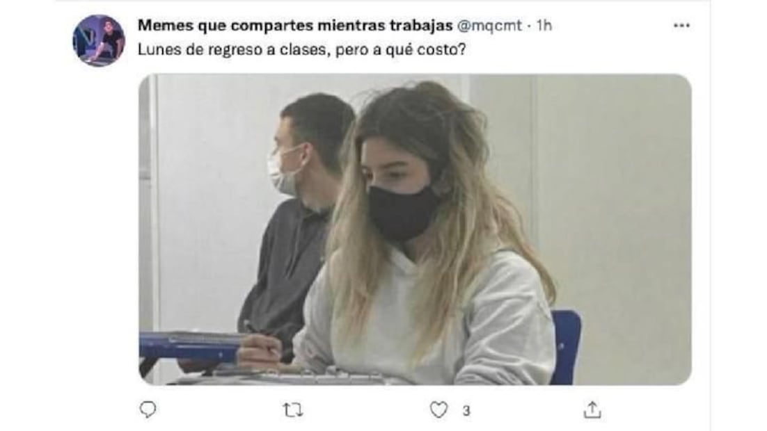 Los mejores memes del regreso a clases. Foto: Captura de pantalla