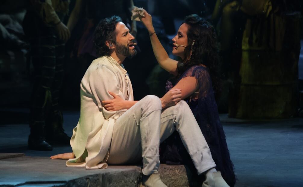 Benny Ibarra, Ximena Sariñana y Erik Rubín durante el levantamiento de imagen de la obra musical "Jesucristo  Superestrella en el Teatro 1". Foto: Carlos Mejía/EL UNIVERSAL.