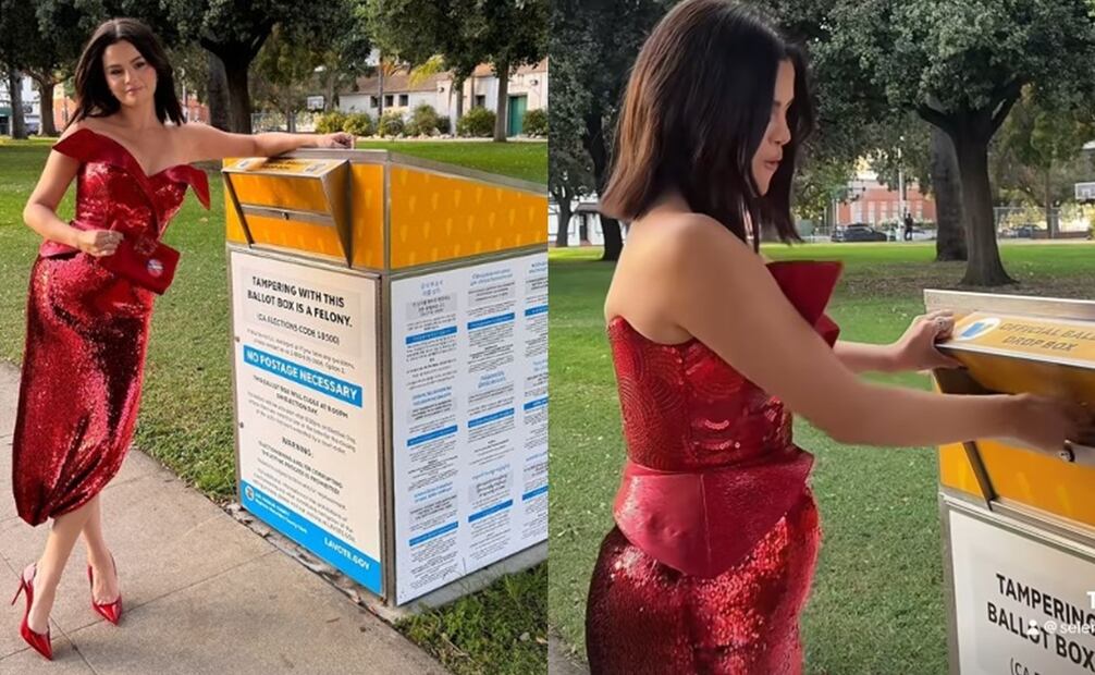 Selena Gómez ejerce su derecho al voto. Foto: Instagram oficial.