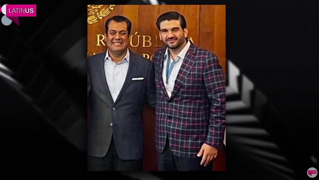 El presidente de la Cmara de Diputados, Sergio Luna, con el abogado Penilla. Foto: captura de pantalla tomada de Latinus