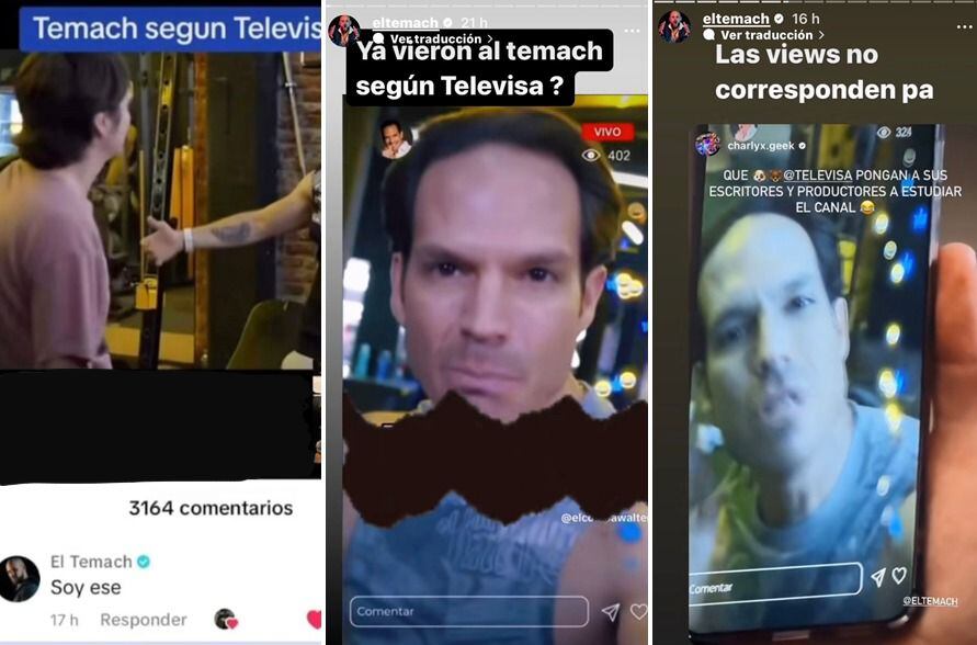 El Temach reaccionó con humor en Instagram y TikTok sobre su capítulo en Como dice el Dicho. Fotos: Instagram @eltemach