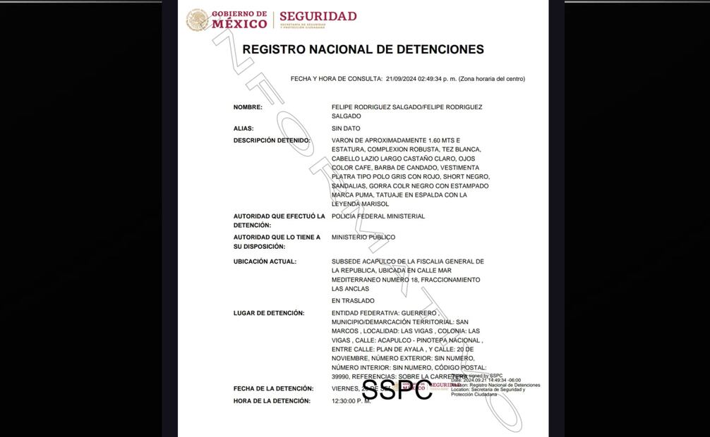 La Fiscalía General de la República (FGR) recapturó a Felipe Rodríguez Salgado, alias El Cepillo, otro de sus testigos estrella en el caso Ayotzinapa, que la próxima semana cumple una década. Foto: Especiales