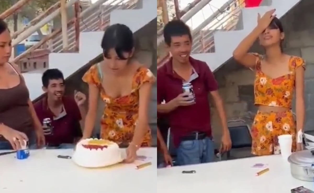 VIDEO: Invitado ebrio arruina el pastel de la cumpleañera y recibe críticas