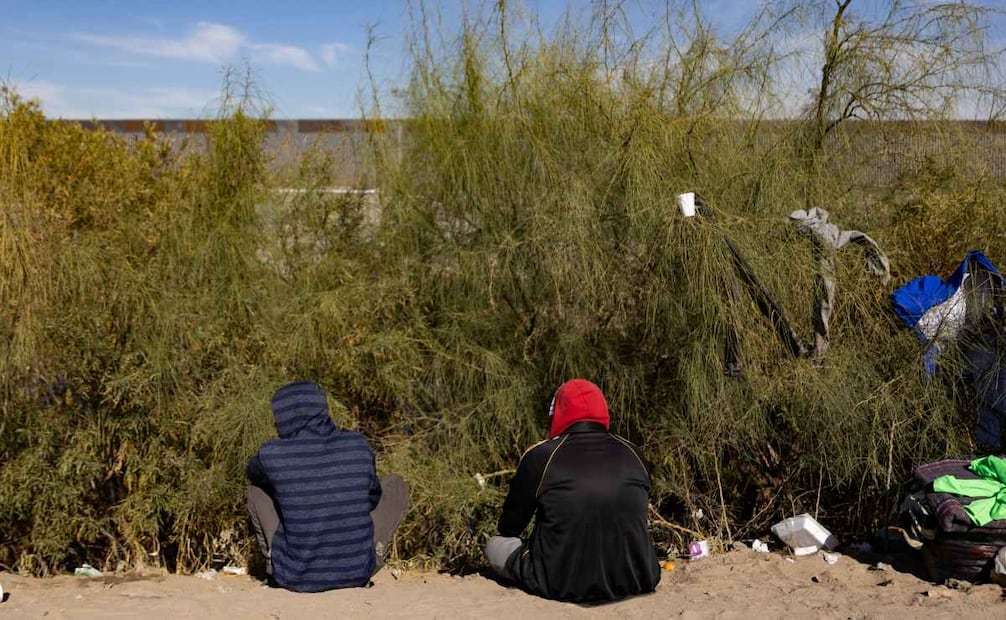 Migrantes en la frontera de Ciudad Juárez, Chihuahua. (24/12/24) Foto: Hugo Salvador/EL UNIVERSAL