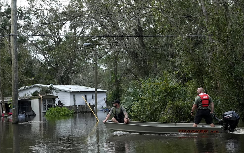 Afectaciones por el Huracán Milton tras su paso por Florida, EU. Foto: AP