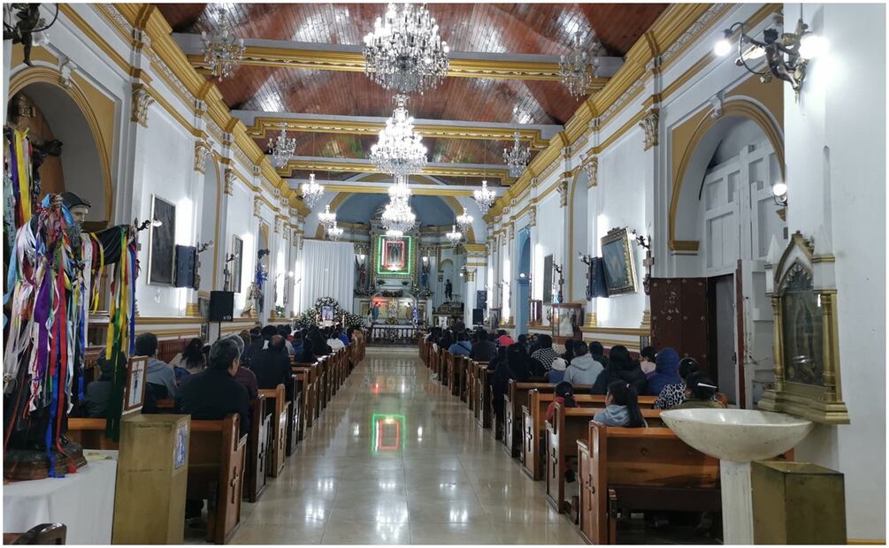 Novenario en el templo de Guadalupe de sacerdote asesinado. Foto: Fredy Martín Pérez / EL UNIVERSAL