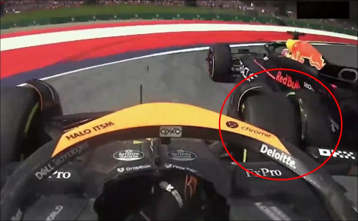 El dramático choque entre Verstappen y Norris que les quitó el podio en el GP de Austria - Foto: Captura de pantalla