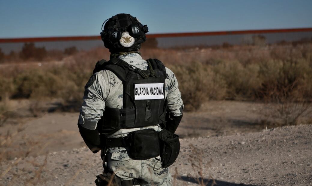 Elementos de la Guardia Nacional realizaron operativos en Ciudad Juárez sobre el borde del río Bravo hacia la zona conocida como el Valle de Juárez. Foto: Christian Torres/EL UNIVERSAL