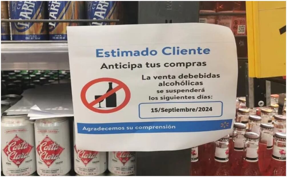 Supermercados de Yucatán decretan “ley seca” para acelerar la venta en Fiestas Patrias. Foto: Especial