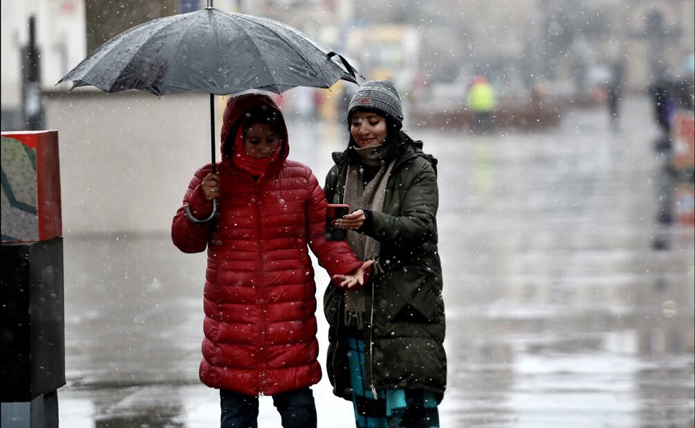 Cae primera nevada del año en Ciudad Juárez. Foto: Christian Torres/EL UNIVERSAL