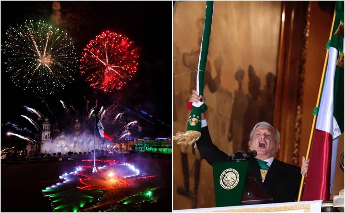 The time when AMLO gave the Grito de Independencia without an audience in the Zócalo due to Covid-19