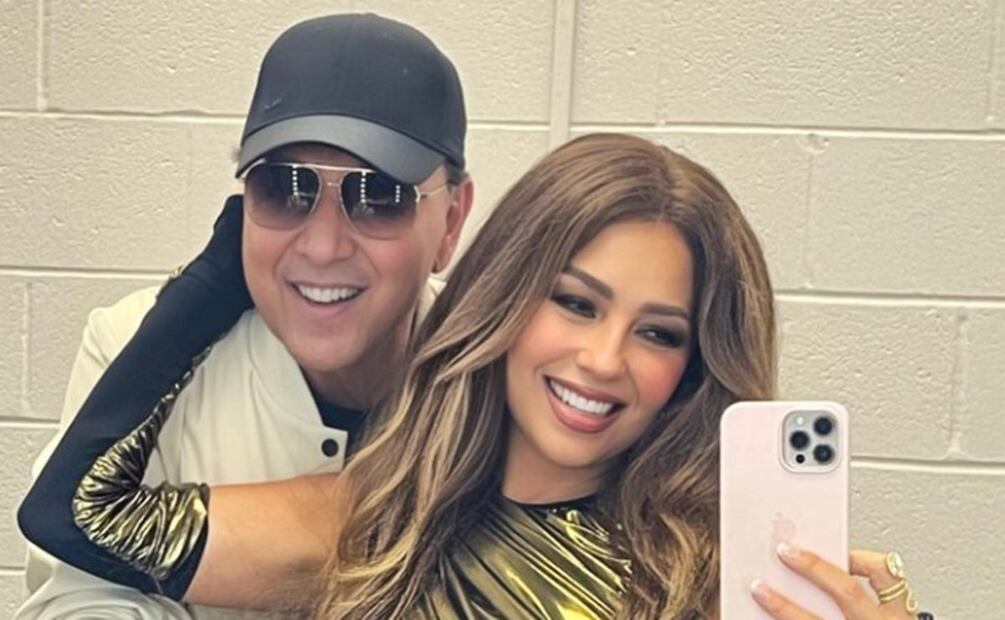 Thalía y Tommy Mottola superan versiones de separación a 24 años de casados.