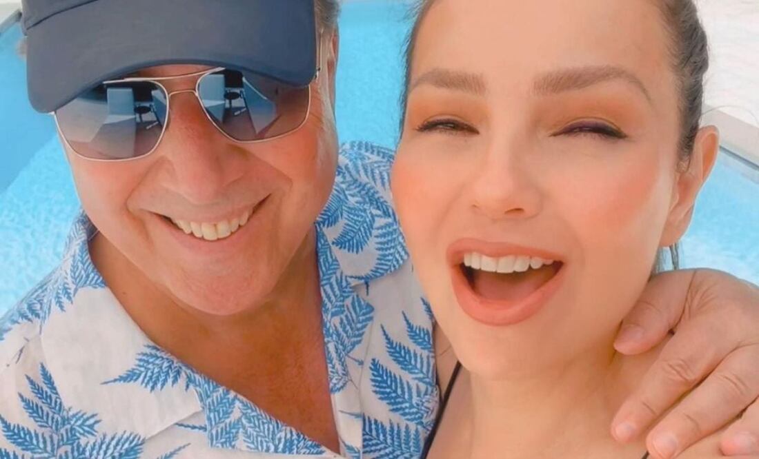 Tommy Mottola y Thalia. Foto: Instagram @tommymottola