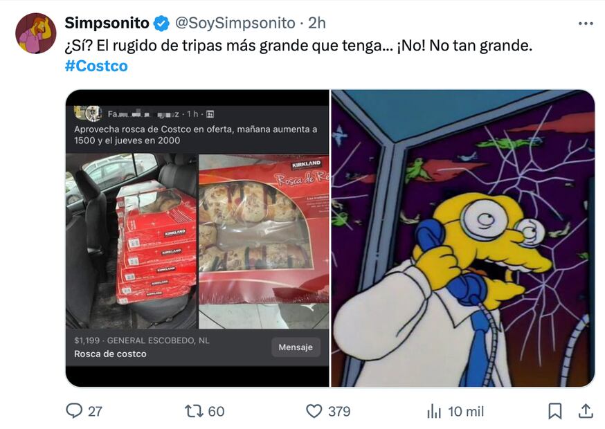 Los mejores memes que dejaron los revendedores de la rosca de Reyes en Costco. Foto: Captura de pantalla