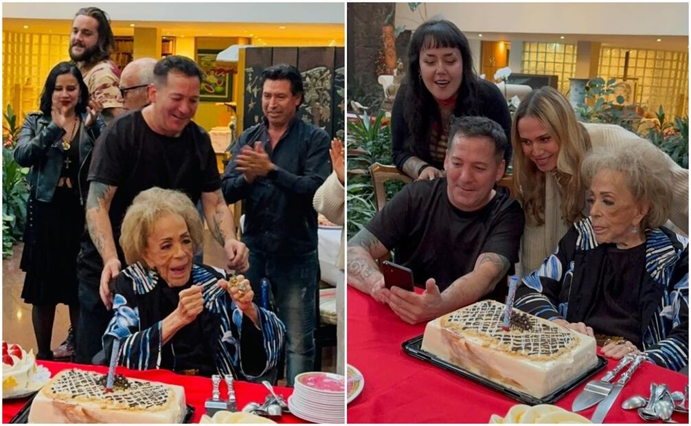 Silvia Pinal celebra el cumpleaños de su hijo Luis Enrique Guzmán.