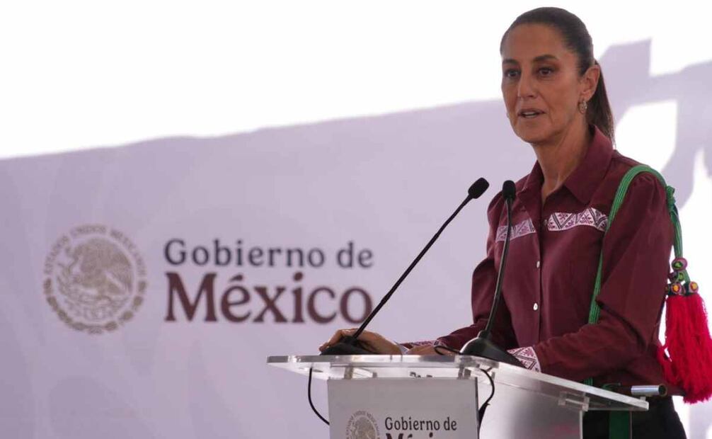 Claudia Sheinbaum esta tarde en Durango. Foto: Especial