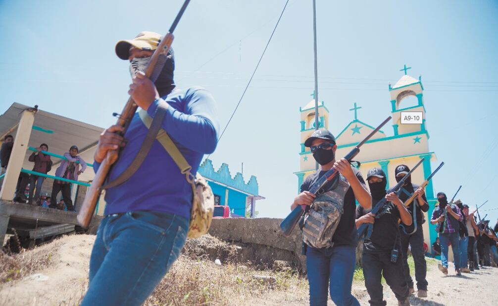 Las autodefensas de Los Machetes en Chiapas. Foto: Jacob García / EL UNIVERSAL