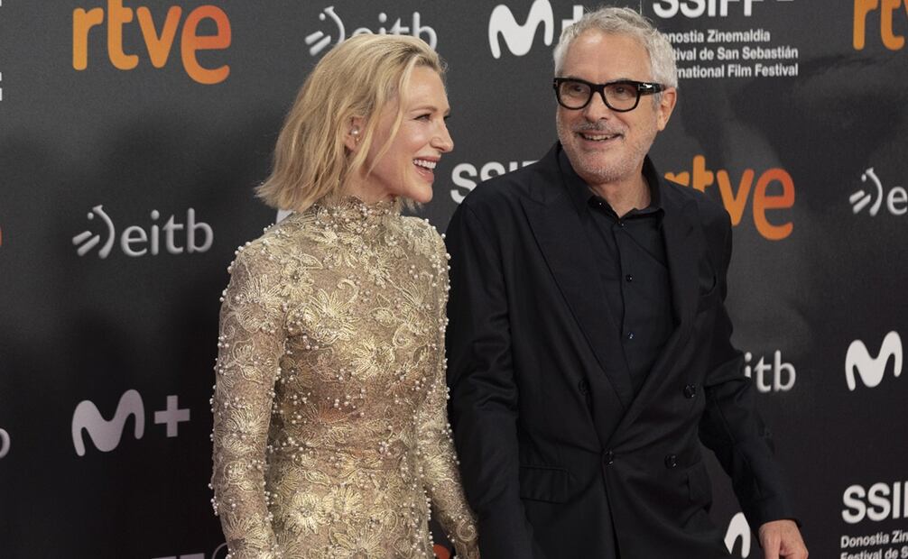 Alfonso Cuarón y Cate Blanchett Foto: EFE/Juan Herrero.