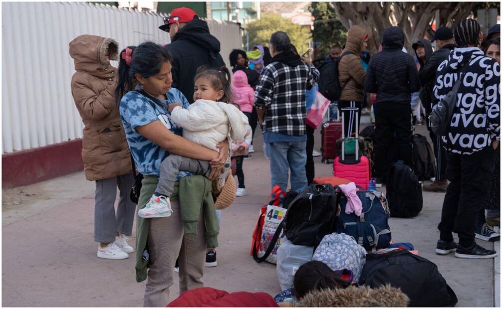 Cancelan el CBP one en las oficinas de Tijuana tras la llegada de posesión de Donald Trump. Foto: Aimee Melo / EL UNIVERSAL