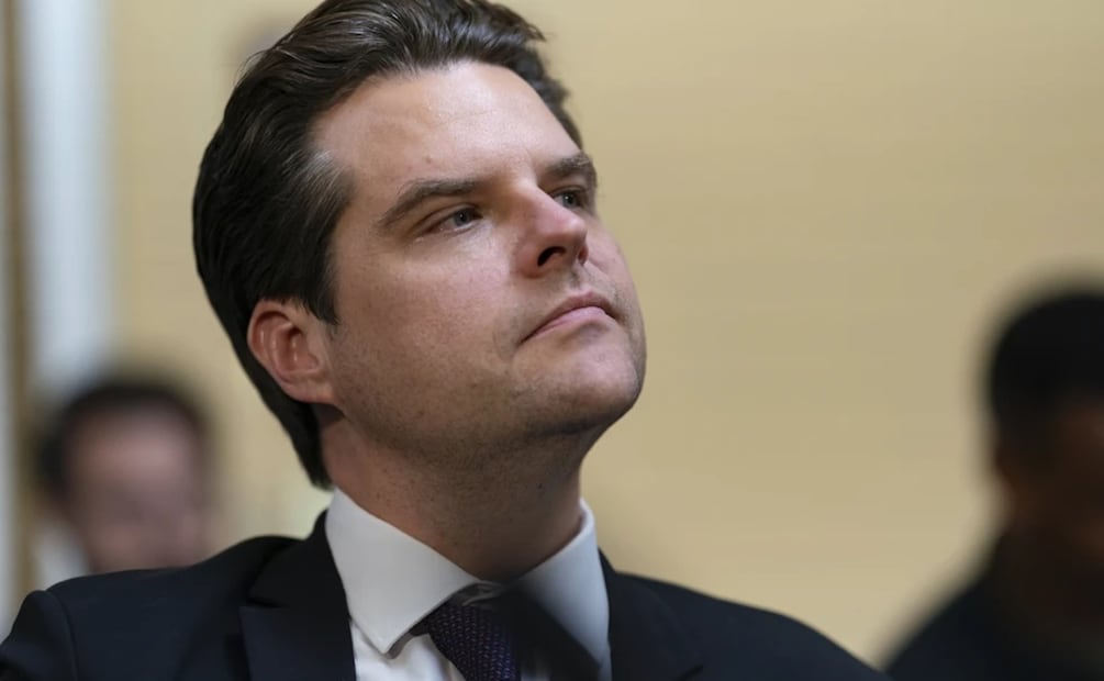 El representante republicano Matt Gaetz en el Congreso en Washington, el 22 de septiembre de 2023. Foto: AP