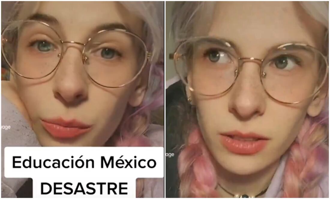 En el clip, Vivi, una creadora de contenido que actualmente radica en San Luis Potosí, contó a sus más de 100 mil seguidores en TikTok que tenía un problema con la educación en México. Foto: TikTok @vivi_voyage