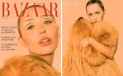 Miley Cyrus posa con espectacular bodysuit en portada de revista