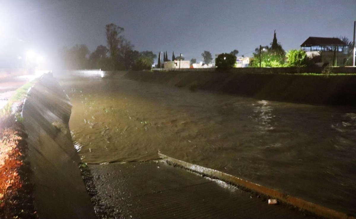 Autoridades de Hidalgo en alerta por lluvias; socavones, derrumbes y suspensión de clases. Foto: Dinorath Mota López