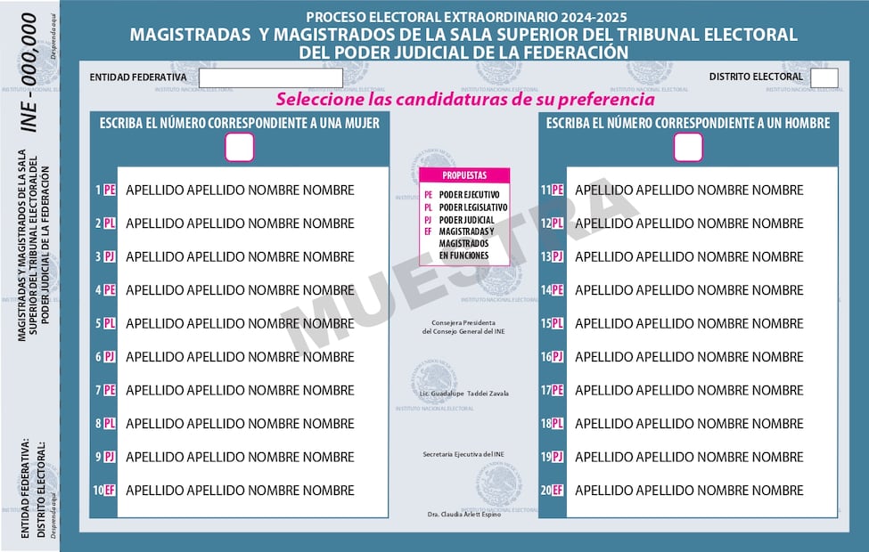 Para elegir magistrado de la Sala Superior del TEPJF, el ciudadano elegirá de entre 20 aspirantes. Foto: Especial