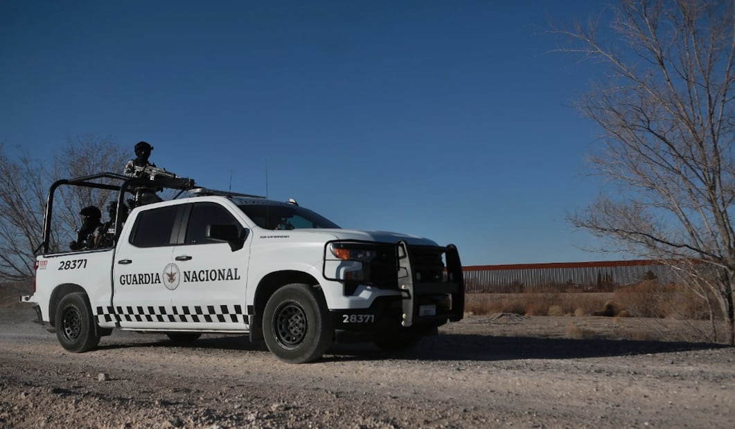 Elementos de la Guardia Nacional realizaron operativos en Ciudad Juárez sobre el borde del río Bravo hacia la zona conocida como el Valle de Juárez. Foto: Christian Torres/EL UNIVERSAL