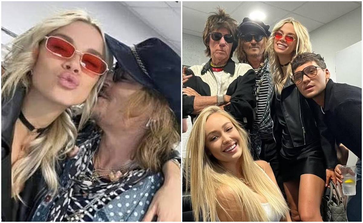 Johnny Depp y Yulia Vlasova en un par de fotografías que en su momento compartieron en Instagram.