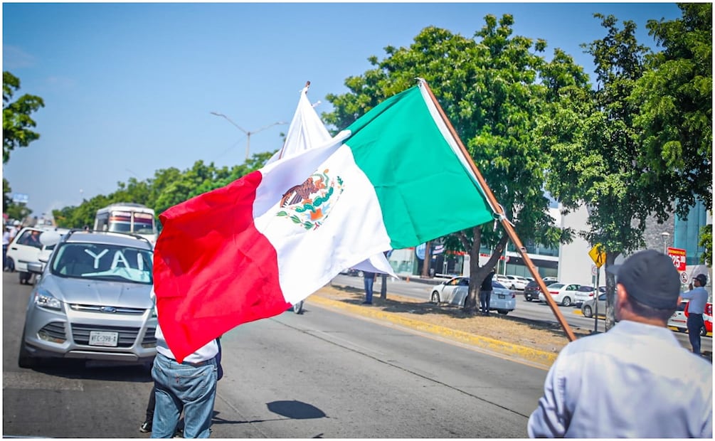 Este 12 de octubre, caravana automovilista exige paz en Sinaloa tras la violencia registrada en la entidad. Foto: Cortesía