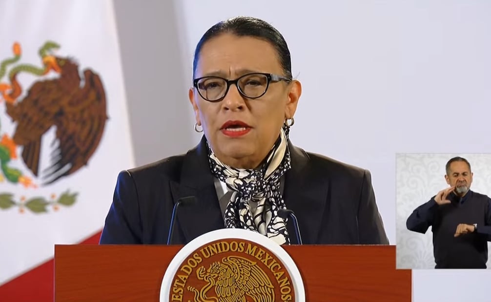 Rosa Icela Rodríguez, secretaria de Gobernación. Foto: captura de pantalla