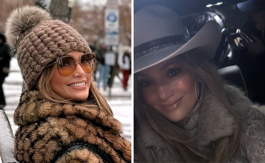 JLo mantuvo su gran estilo en la nieve. Foto: Instagram @jlo