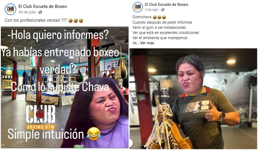 Anteriormente, la escuela de box también se burló de Gomita. Fotos: Redes Sociales