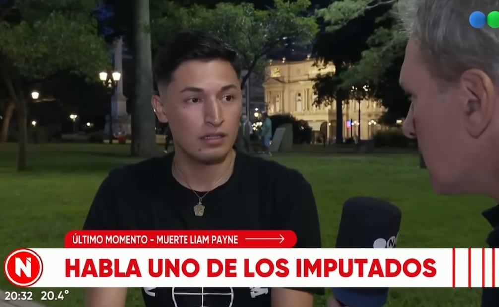 Braian Nahuel Paiz relata cómo fueron los dos encuentros que tuvo con Liam Payne. Captura Telefe Noticias.