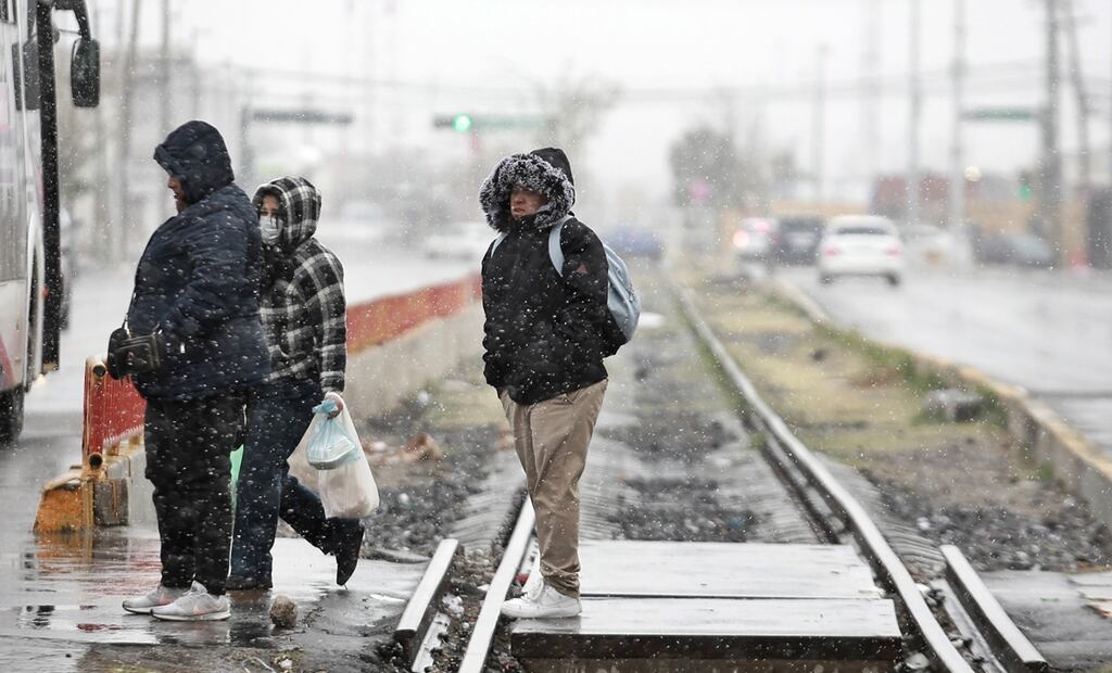 Cae primera nevada del año en Ciudad Juárez. Foto: Christian Torres/EL UNIVERSAL