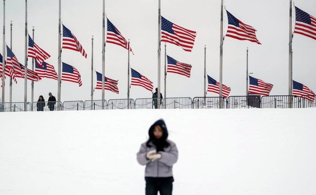 Tormenta invernal en el norte de Texas, 08 de enero de 2025. Foto: EFE