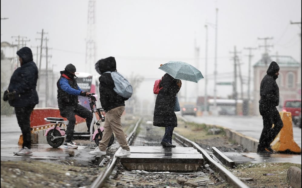 Cae primera nevada del año en Ciudad Juárez. Foto: Christian Torres/EL UNIVERSAL