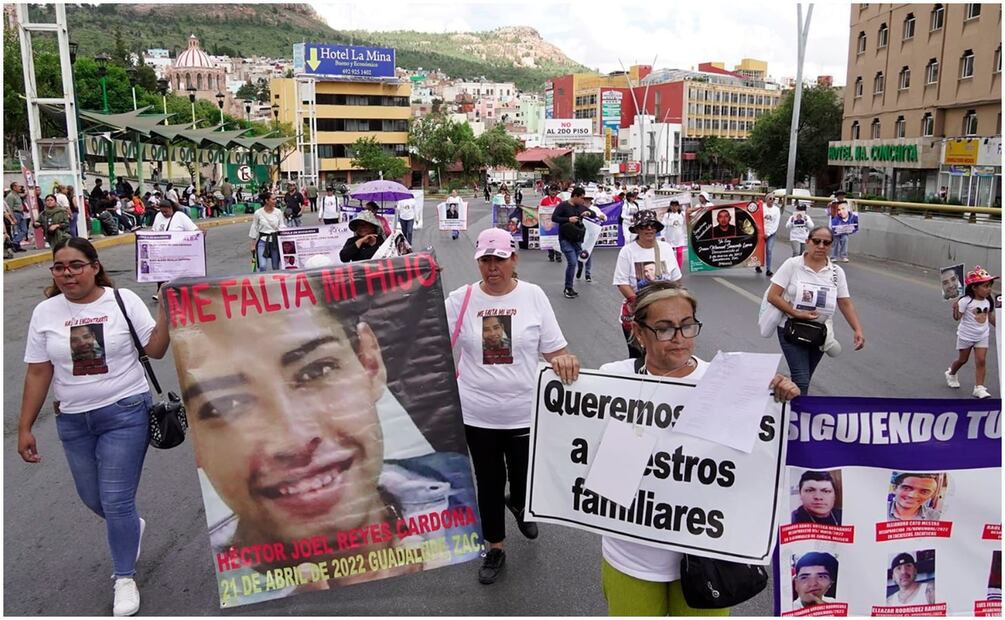 Marchan por los desaparecidos en Zacatecas. Foto: Diana Valdez / EL UNIVERSAL