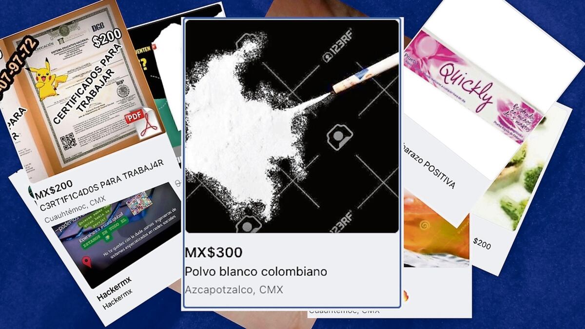 En Marketplace hay de todo: drogas, sexo y títulos