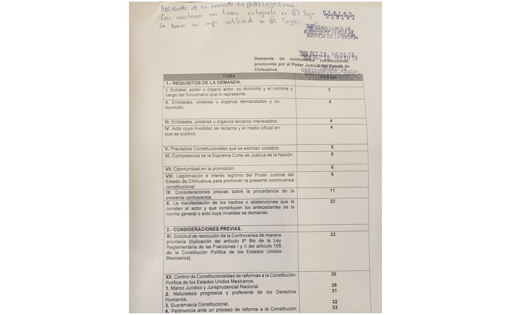 Este 18 de octubre, el Tribunal de justicia de Chihuahua presenta controversia constitucional contra Reforma Judicial. Foto: Especial