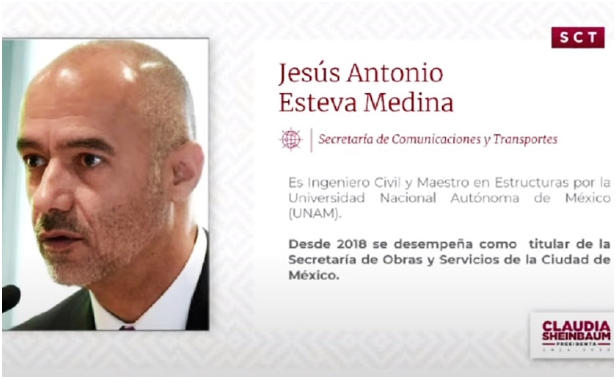 Jesús Antonio Esteva Medina será el nuevo titular de la Secretaría de Infraestructura, Comunicaciones y Transportes. Foto: Especial