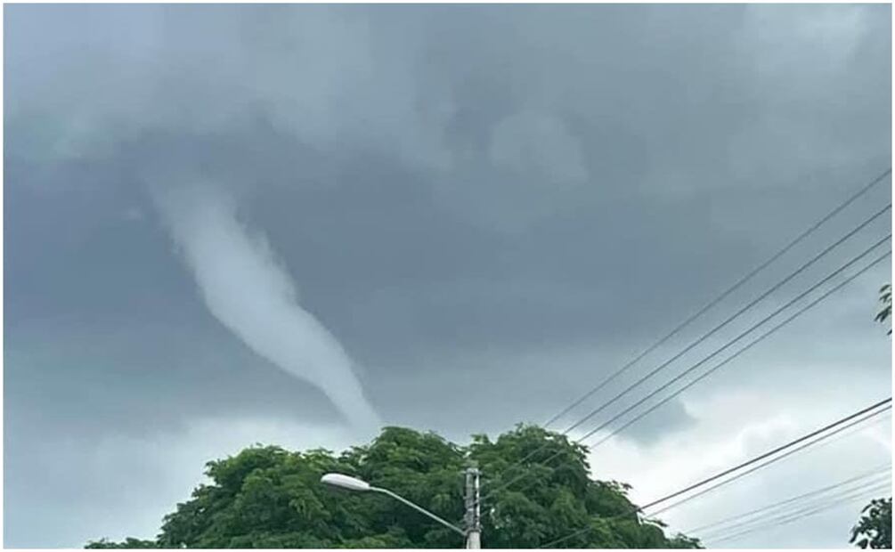 Torbellino en el cielo de Yucatán (8/1172024). Foto: Especial