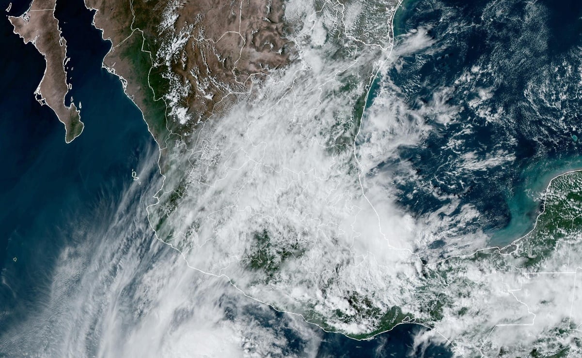 This is the trajectory and states on alert for the passage of the meteorological phenomenon