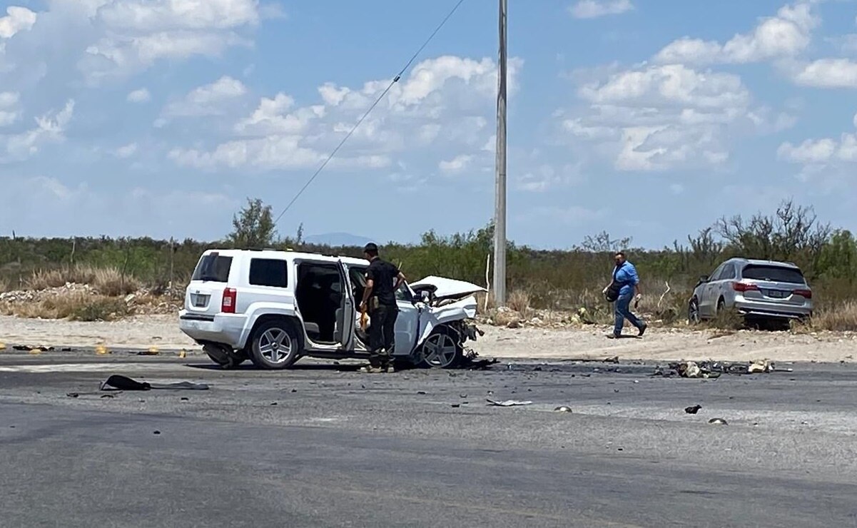 Equipo de Sheinbaum sufre accidente en Coahuila. Foto: Especial