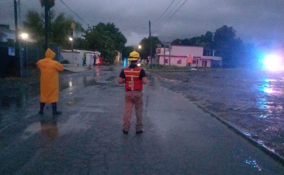 Un adolescente ahogado y otros dos menores electrocutados, es el saldo hasta el momento de la tormenta tropical “Alberto”, en Nuevo León. Foto: especial
