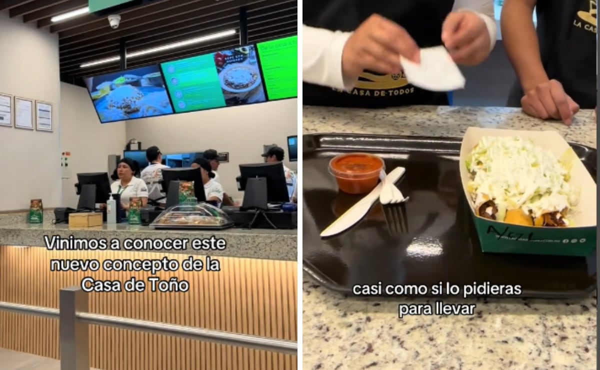 This is La Casa de Toño without waiters that sparked controversy on the networks