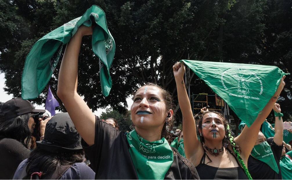 Colectivos se reunieron en un mitin por el Día de la acción global por el aborto legal. Foto: Yaretzy M. Osnaya / EL UNIVERSAL