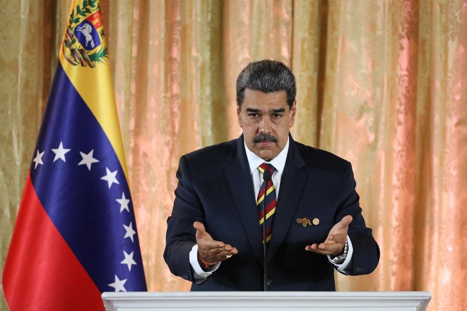 El presidente venezolano, Nicolás Maduro,  en el Palacio de Miraflores. FOTO: EFE